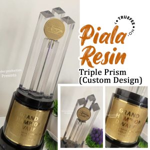 Piala Resin Triple Prism