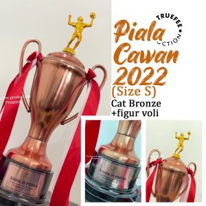 Piala Cawan 2022 size S cat Bronze Figur Volley
