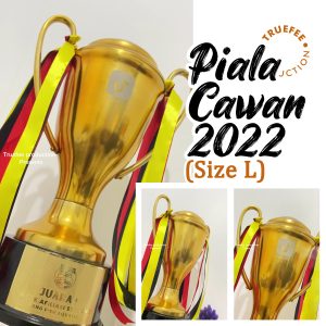 Piala Cawan 2022 size L Cat Gold Laser